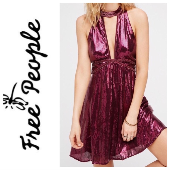 Free People Dresses & Skirts - Free people Film Noir sequin mini dress